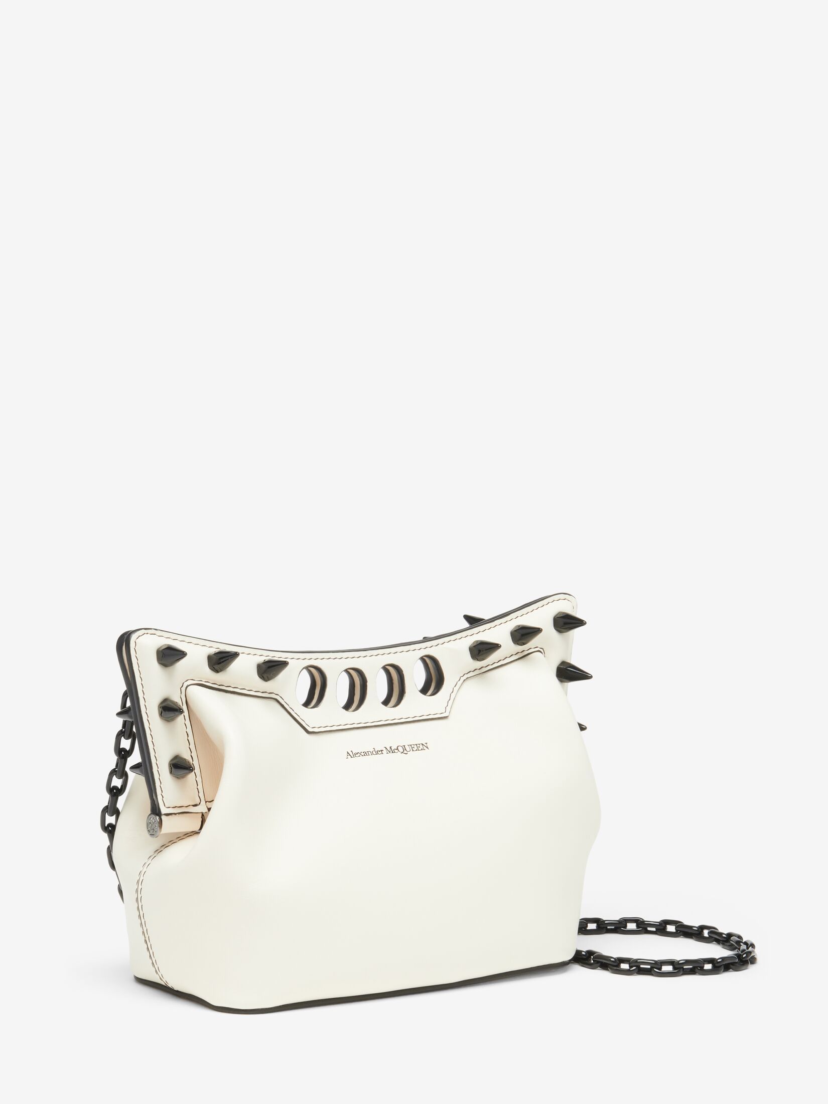 Alexander Mcqueen The Peak Cross Body Bag In White