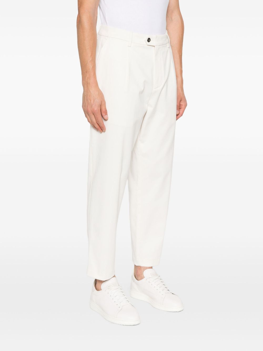 Eleventy Tapered Trousers In White