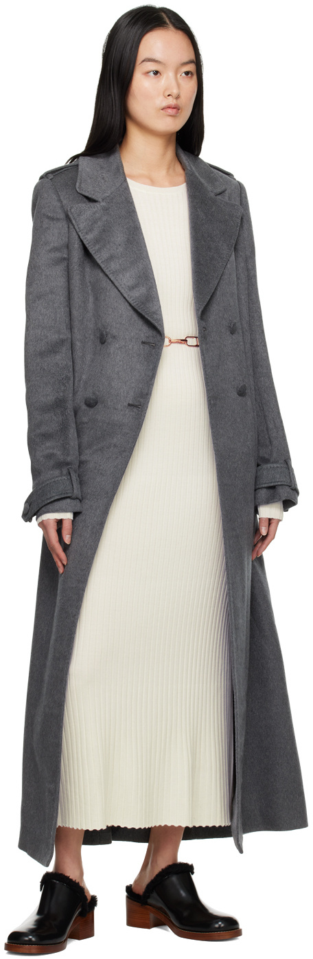 Gabriela Hearst Long-sleeved Coat In Black