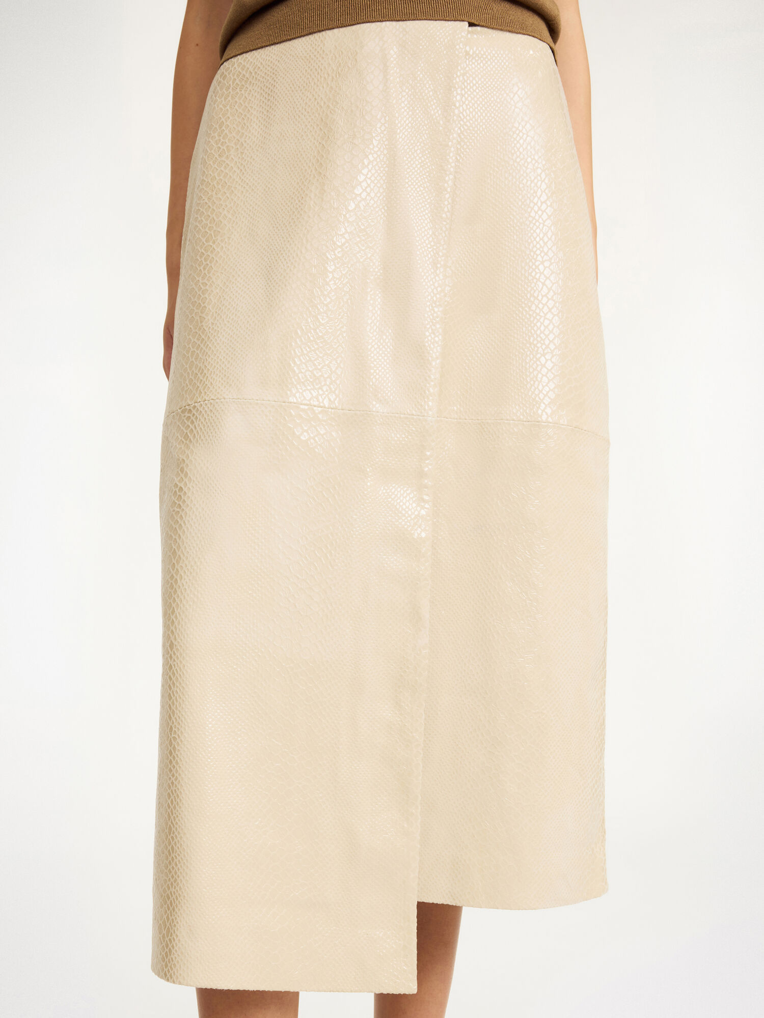 Shop By Malene Birger Hannas Midi Skirt In Nude