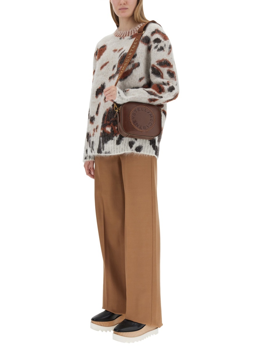 Stella Mccartney Straight Leg Pants In Brown