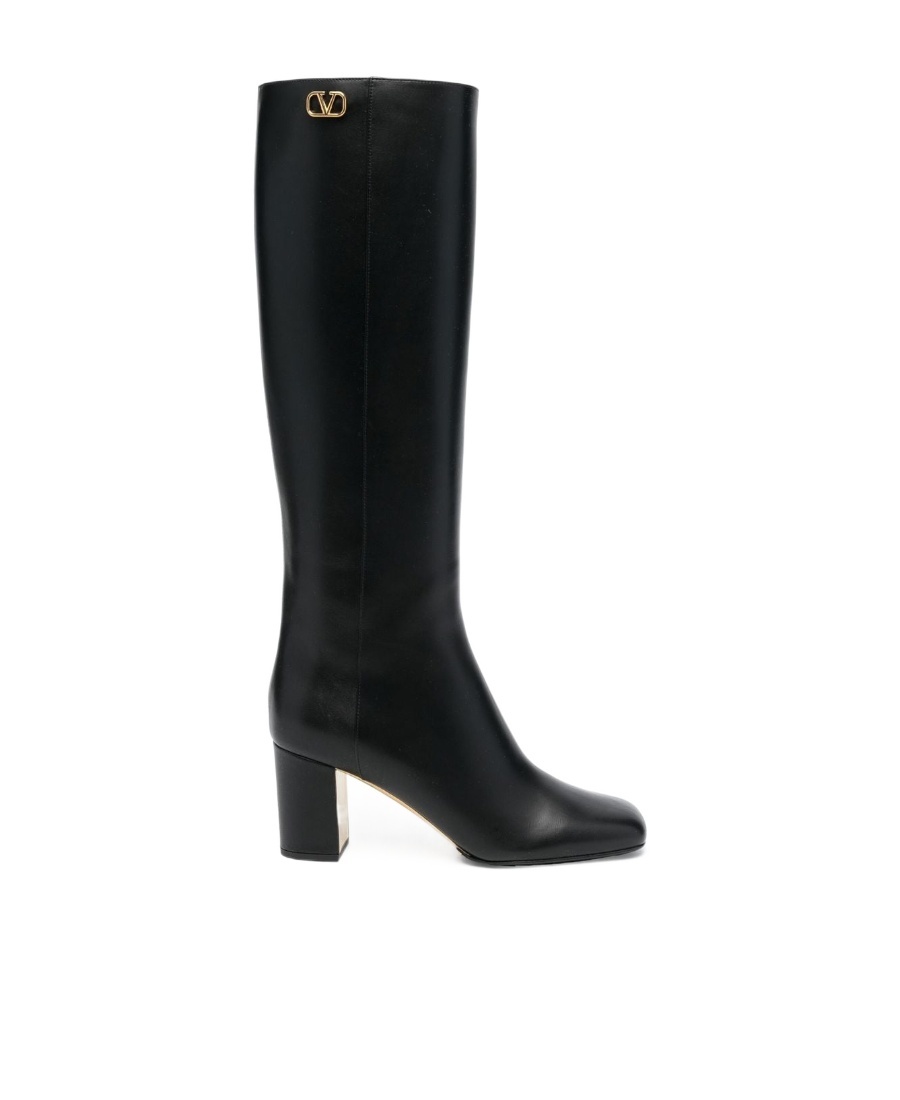 Valentino Garavani High-heeled Boots In Black