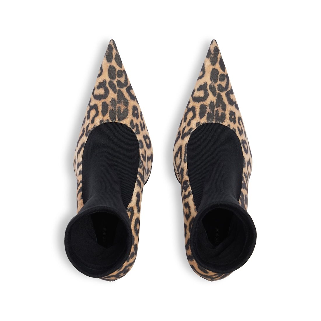 Balenciaga Printed Suede Avenue Sock Pumps In Black