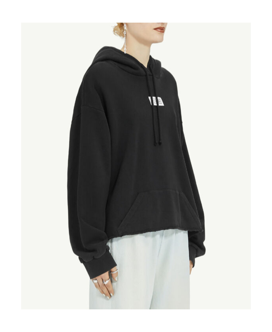 Mm6 Maison Margiela Numeric Hoodie In Black