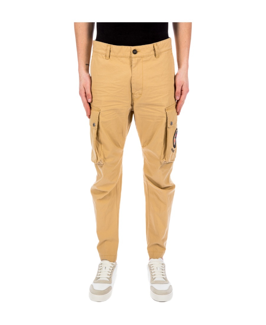 Dsquared2 Tapered-leg Cargo Pants In Nude