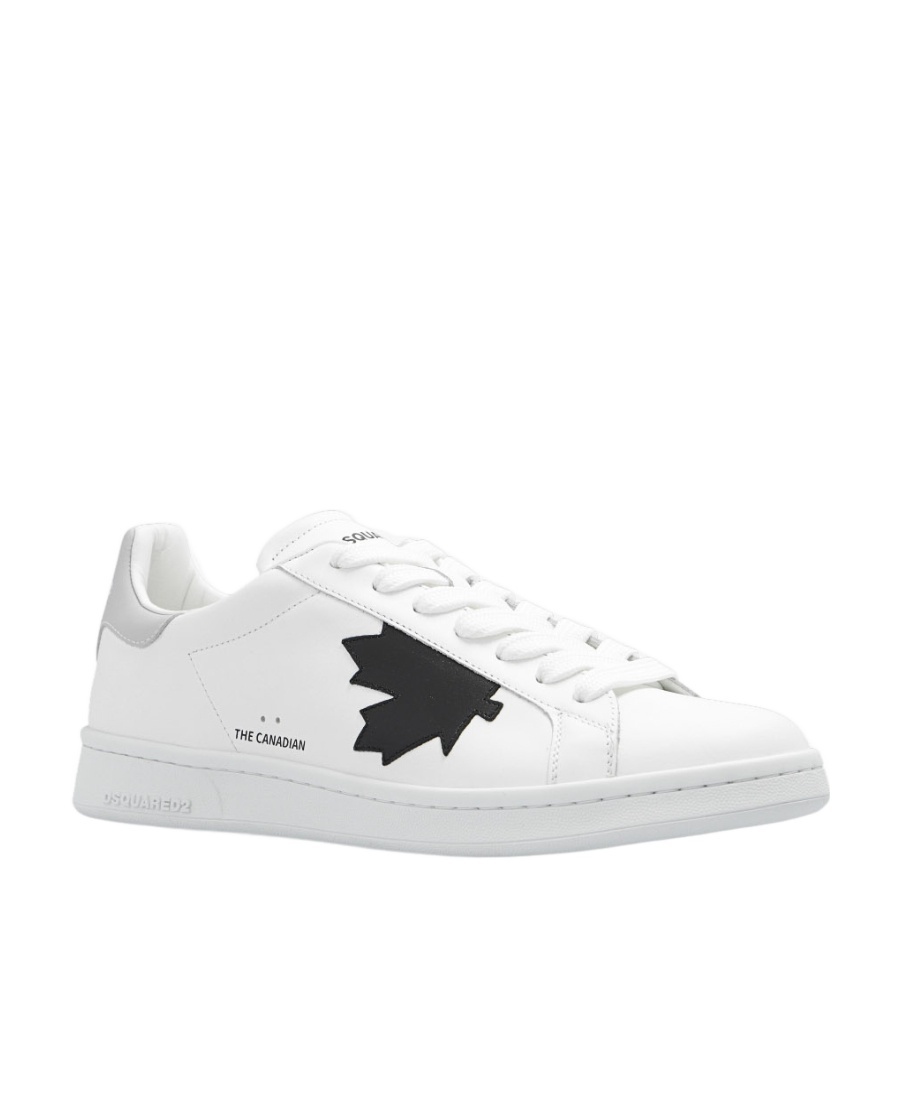 Dsquared2 Logo-patch Low-top Trainers In White