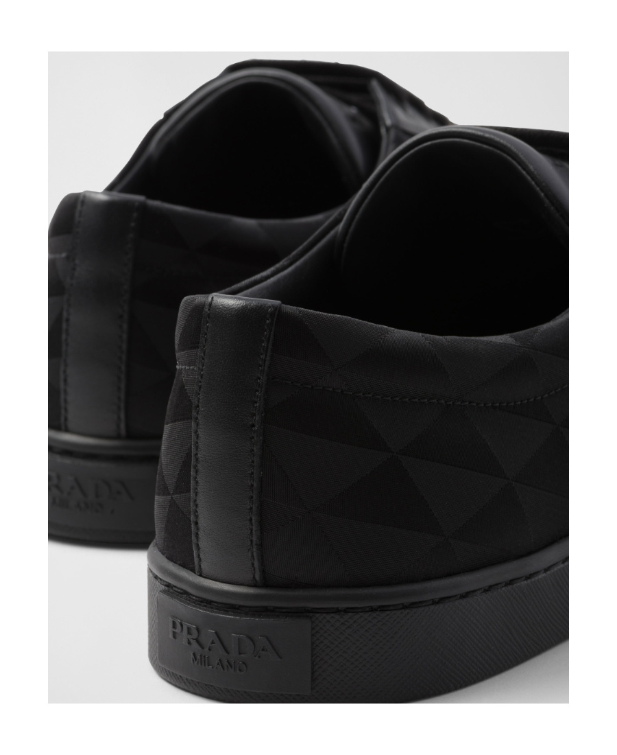 PRADA LEATHER AND NYLON SNEAKERS