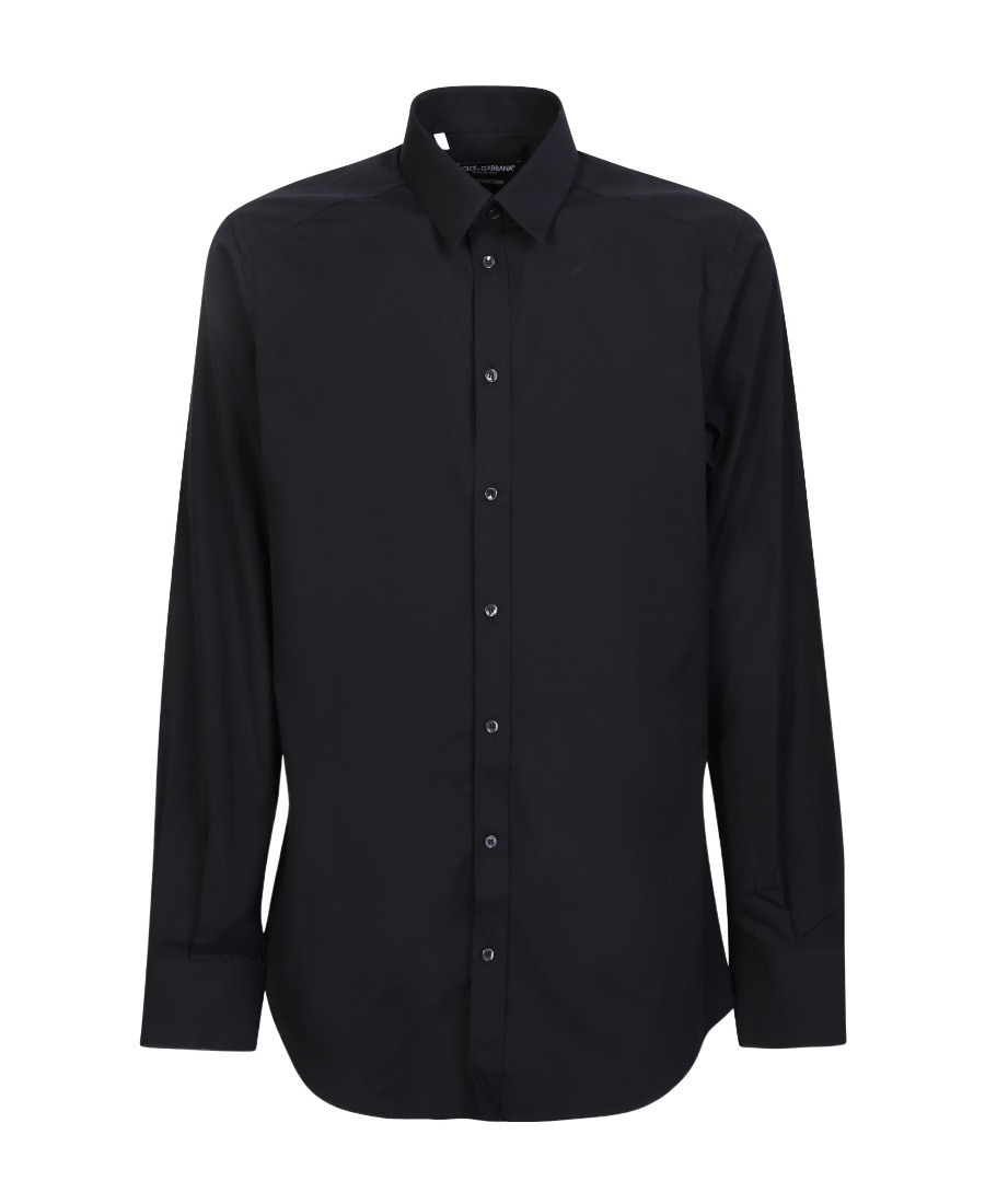Shop Dolce & Gabbana Long-sleeve Button-fastening Shirt In Black