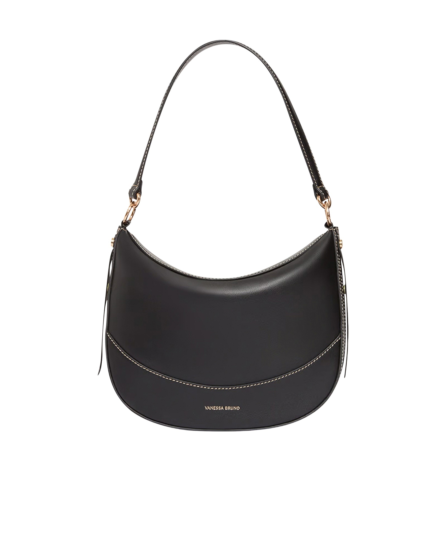 Vanessa Bruno Logo Shoulder Bag In Black