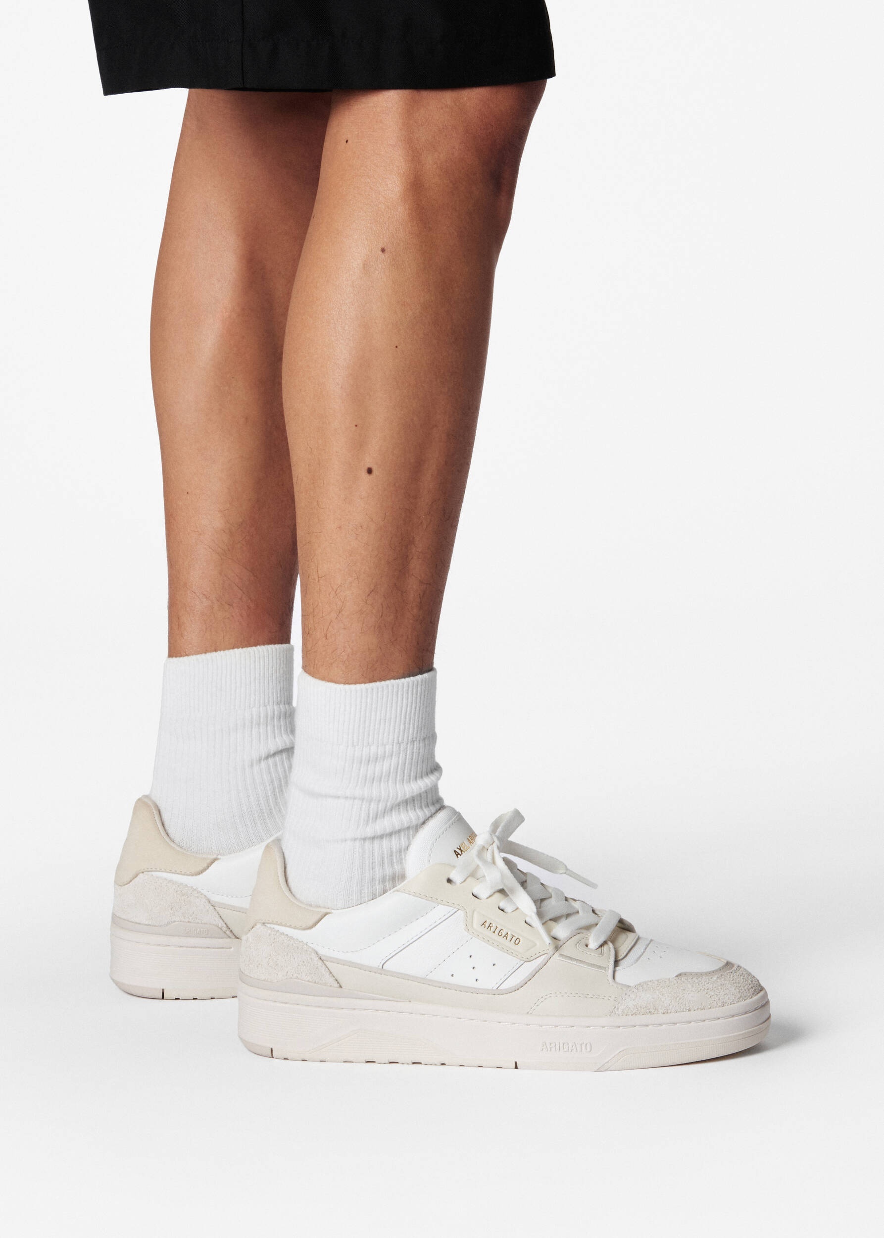 Axel Arigato Beige And White Clay Sneakers In White