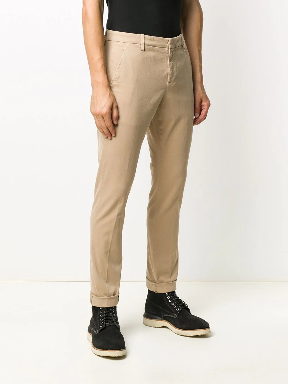 Dondup Slim-fit Chinos In Nude
