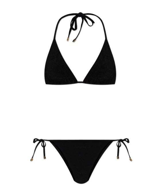 Balmain Logo-detailing Bikini In Black