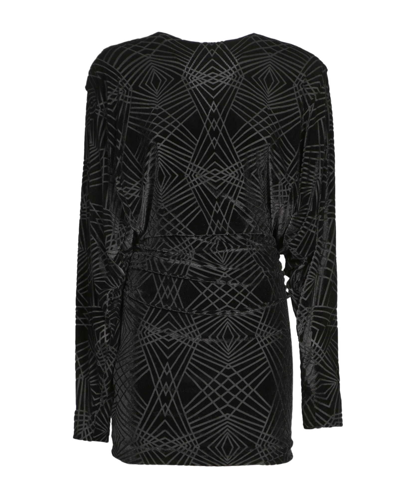 Pinko Long-sleeved Dress In Black