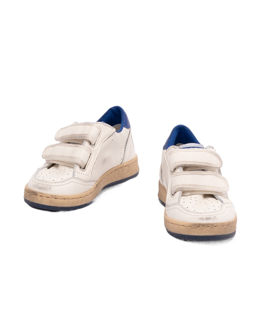 Golden Goose White June Sneakers For Kids With Star And Logo