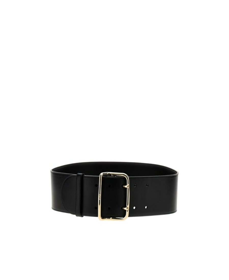 Chloé Leather Belt In Black