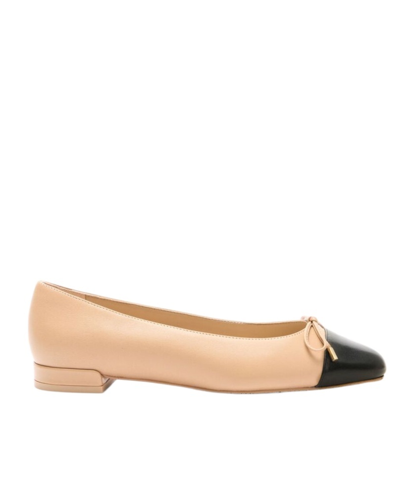 Stuart Weitzman Pointed Almond Toe Ballerina Flats In Maroon