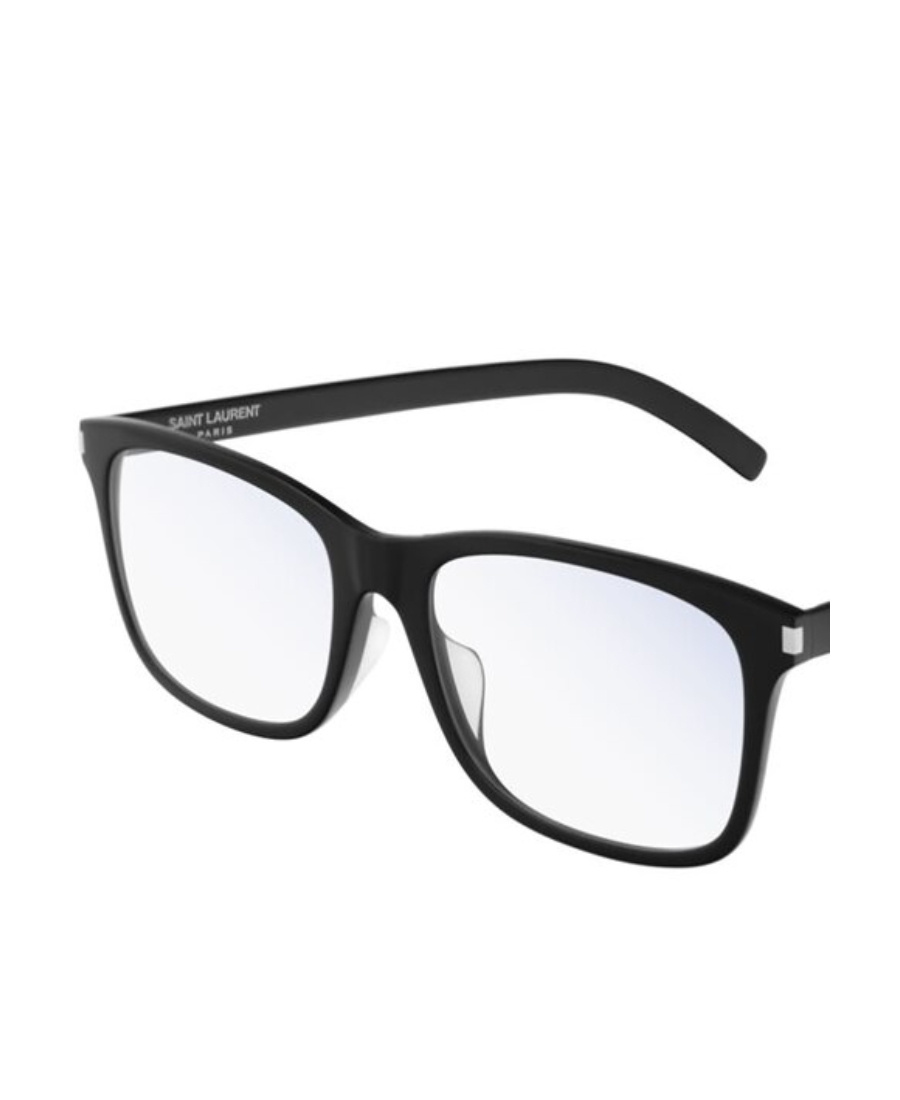 Saint Laurent Rectangle Frame Glasses In White
