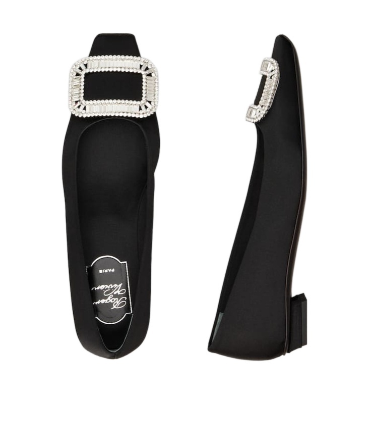 Roger Vivier Ballet Flats In Black