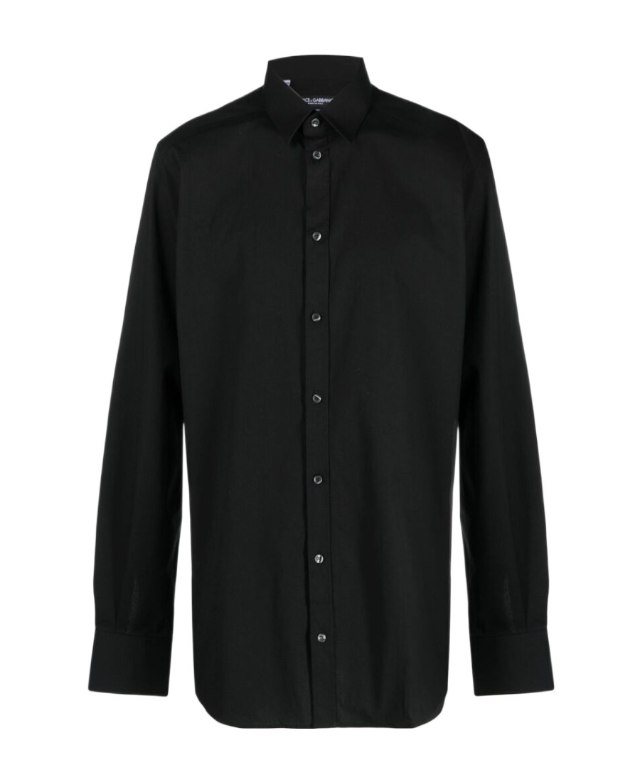 Dolce & Gabbana Black Essential Cotton Shirt In Black