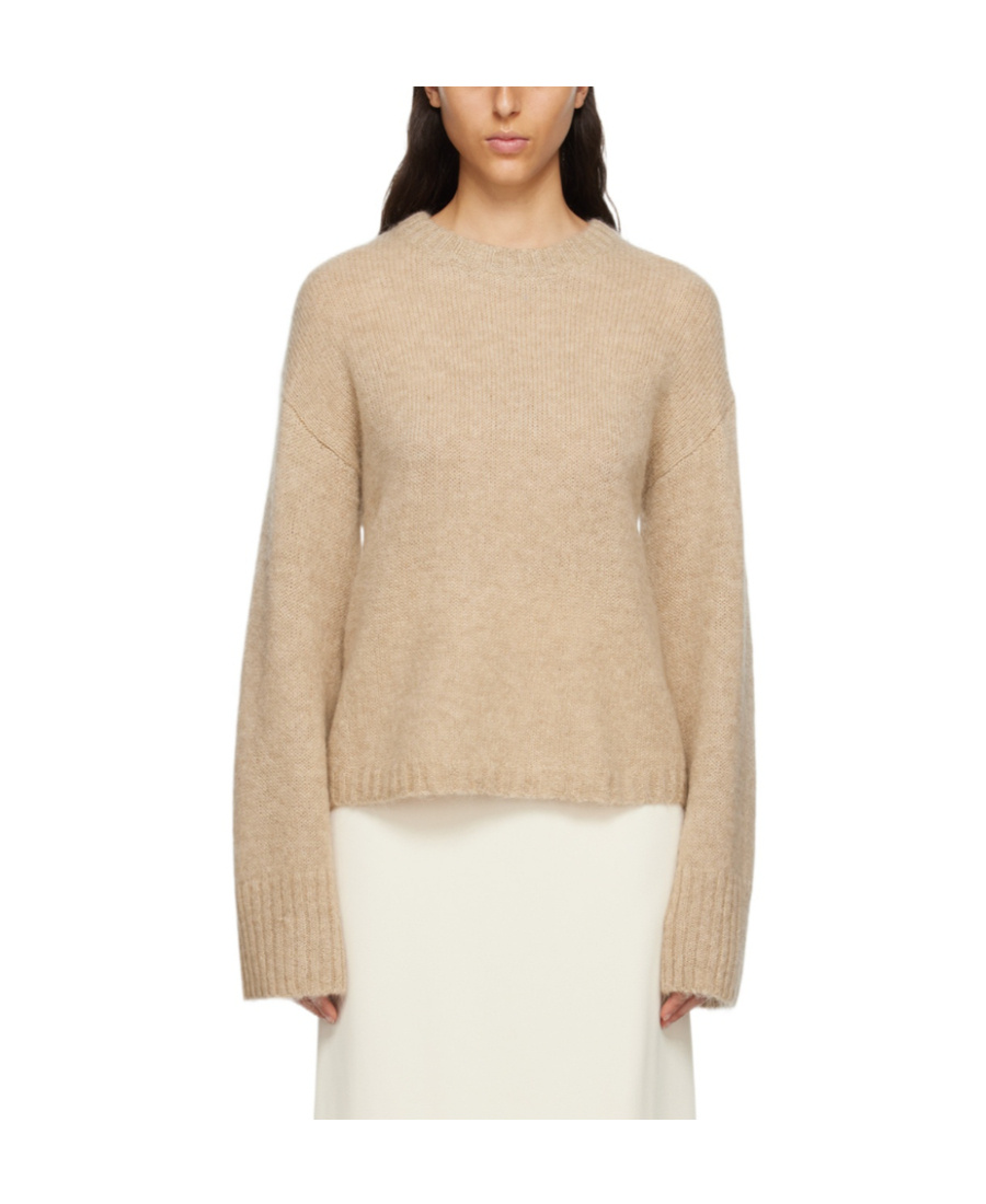 Shop By Malene Birger Round Neck Long-sleeved Sweater In Brown