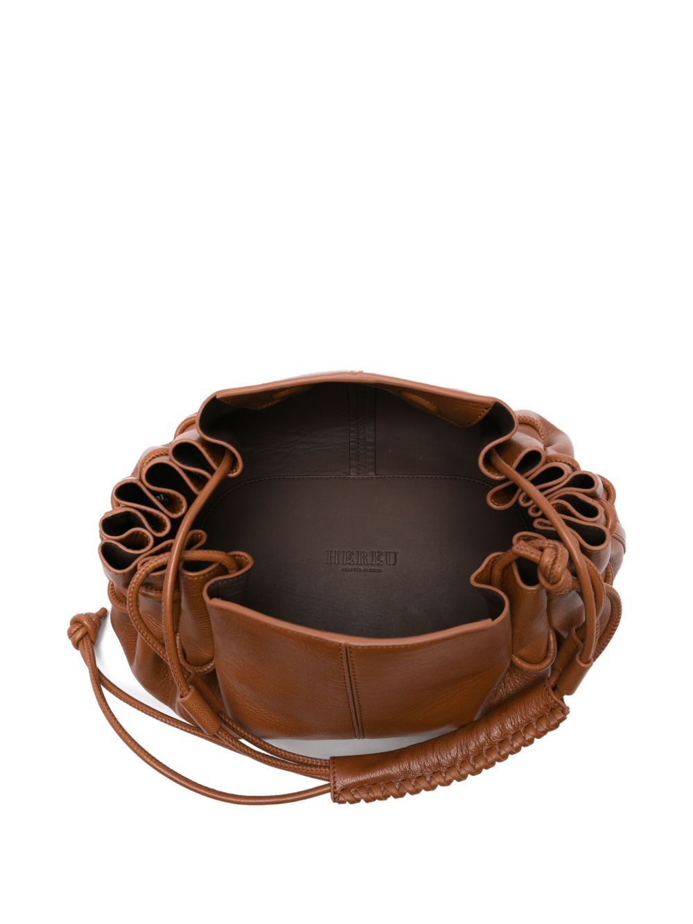 Hereu Women Arta Medium Leather Shoulder Bag In Brown