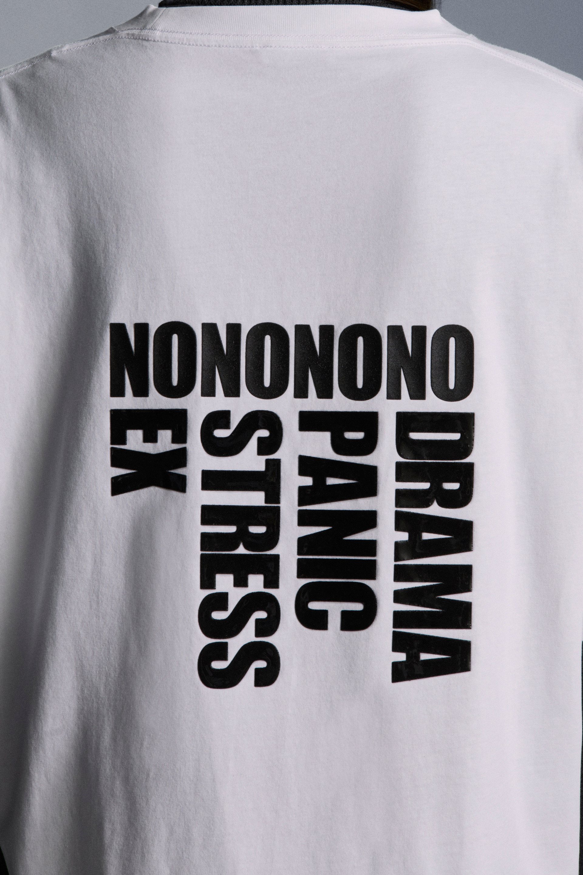 Moncler Round Collar Logo T-shirt In White