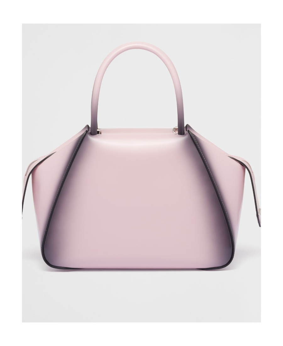 Prada Small Brushed Tote Bag In Pink