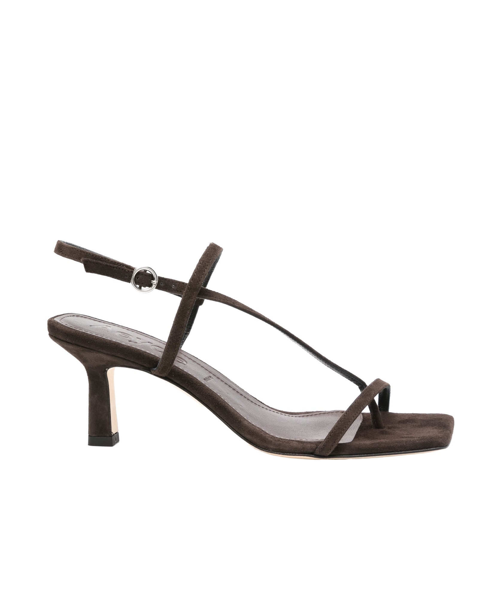 Aeyde Elise Suede Sandals In Black