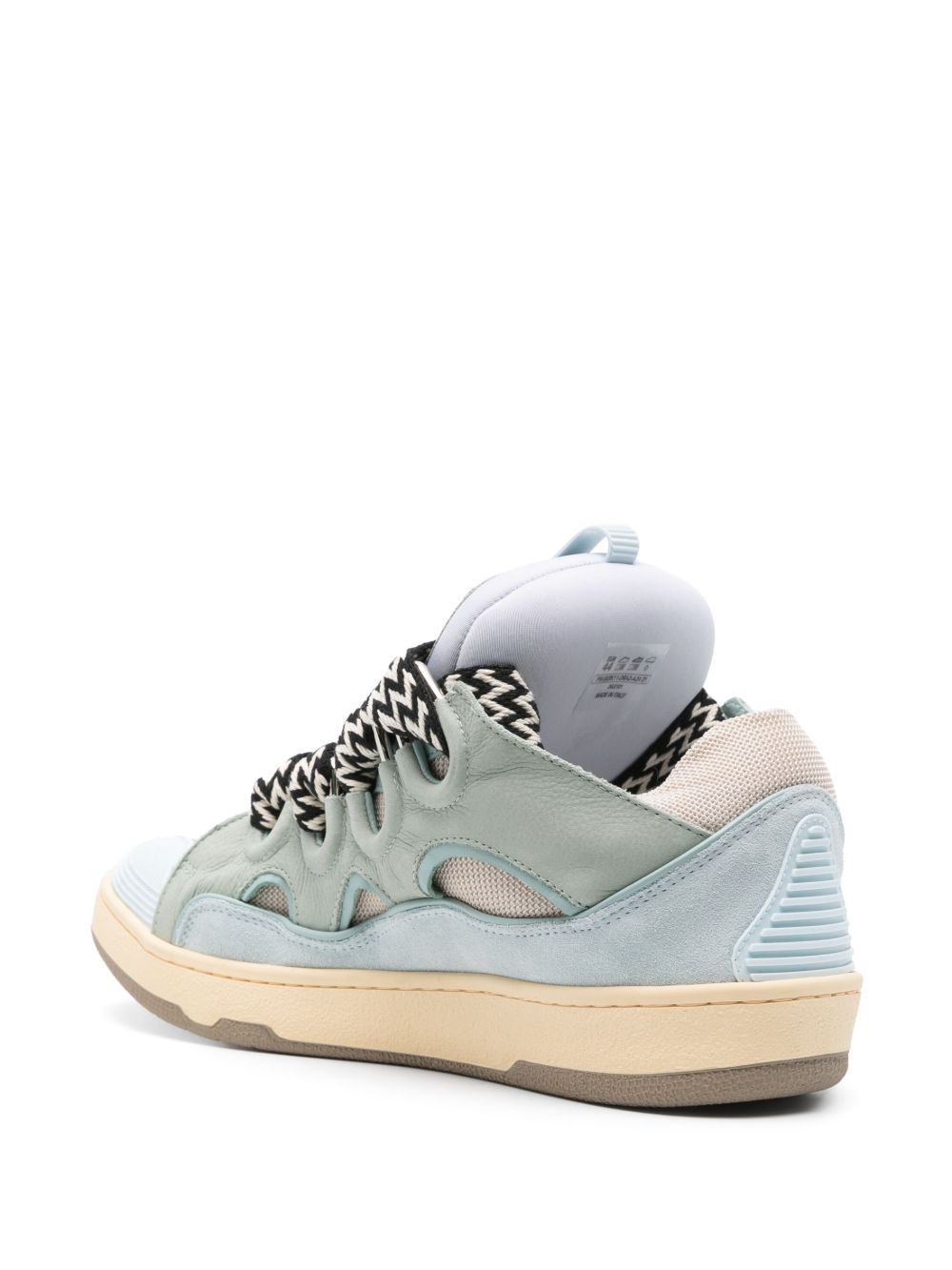 Lanvin Round Toe Sneakers In Green