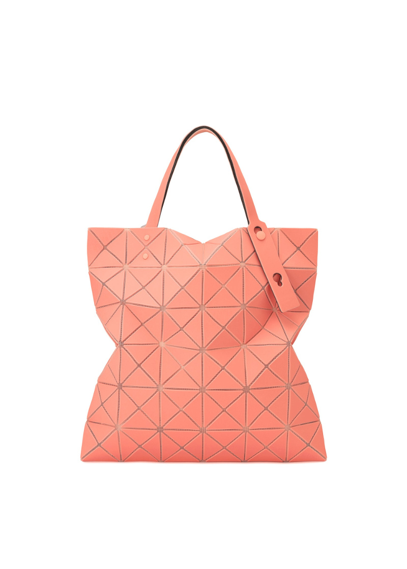 Bao Bao Issey Miyake Geometric-pattern Tote Bag In Orange