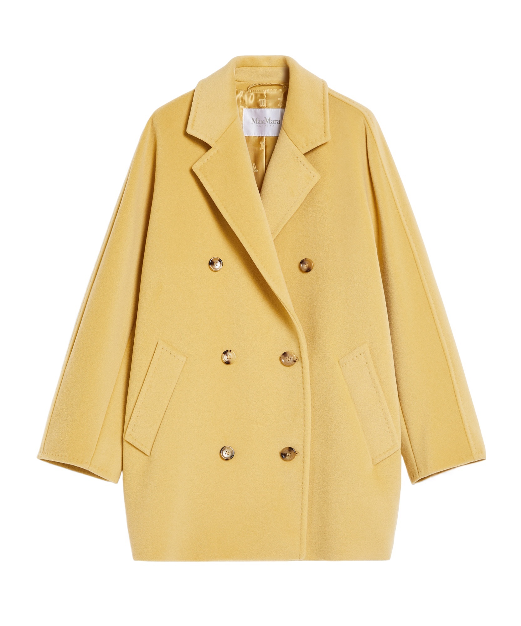 Max Mara 101801 Icon Coat Coats And Trench Coats Yellow In Nude
