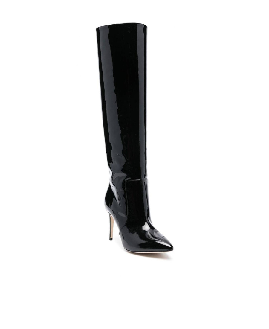 Paris Texas Pointed-toe 90mm Heeled Boots In Black