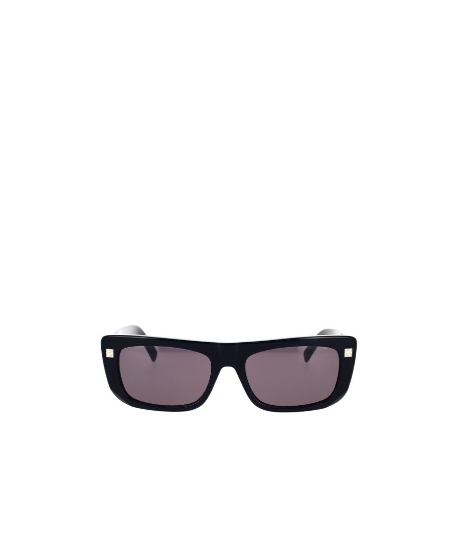 Givenchy Logo-engraved Rectangle-frame Sunglasses In Gray