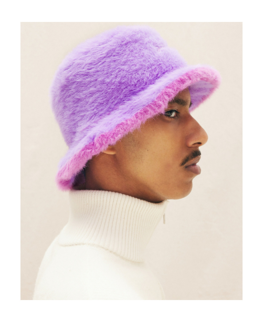 Jacquemus Le Bob Neve Bucket Hat In Purple