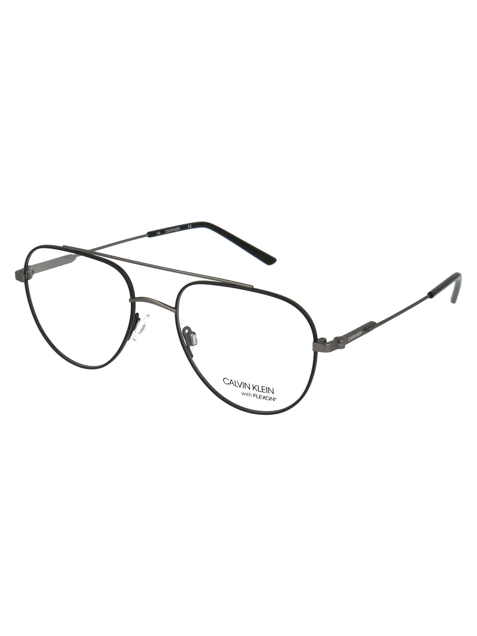 Calvin Klein Black Logo Flat Mirror In White