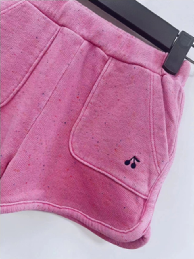 Bonpoint Arial Embroidered-logo Shorts In Pink