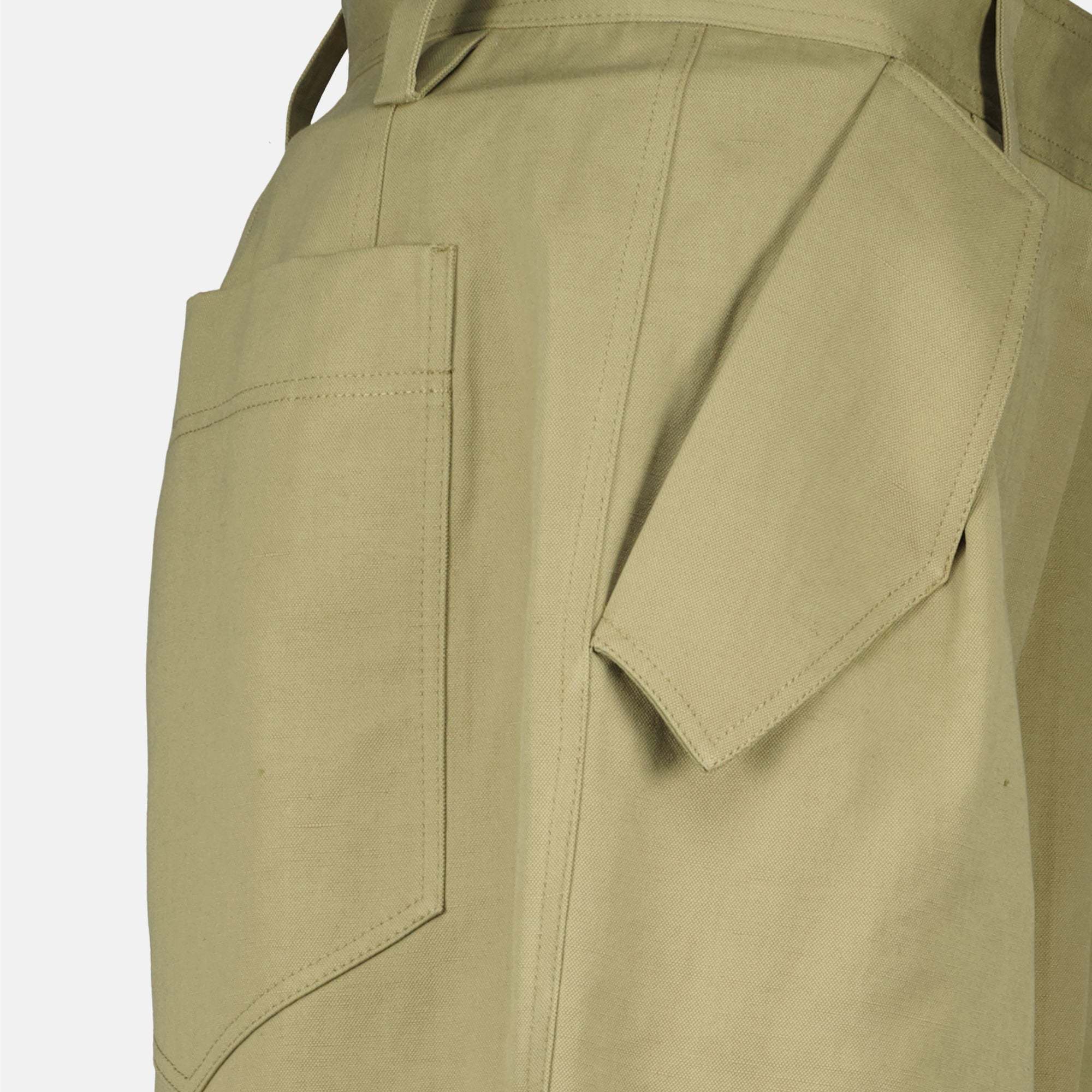 Iro Natsa Cotton Blend Trousers In Green