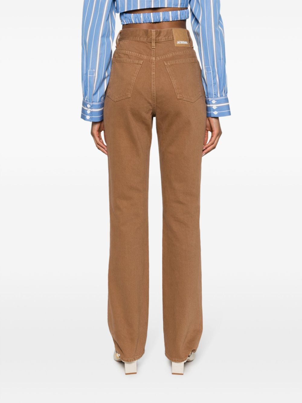 Jacquemus Flared Jeans In Brown