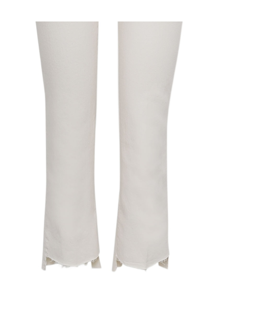 Frame Le High Straight High-rise Straight-leg Stretch-denim Jeans In White