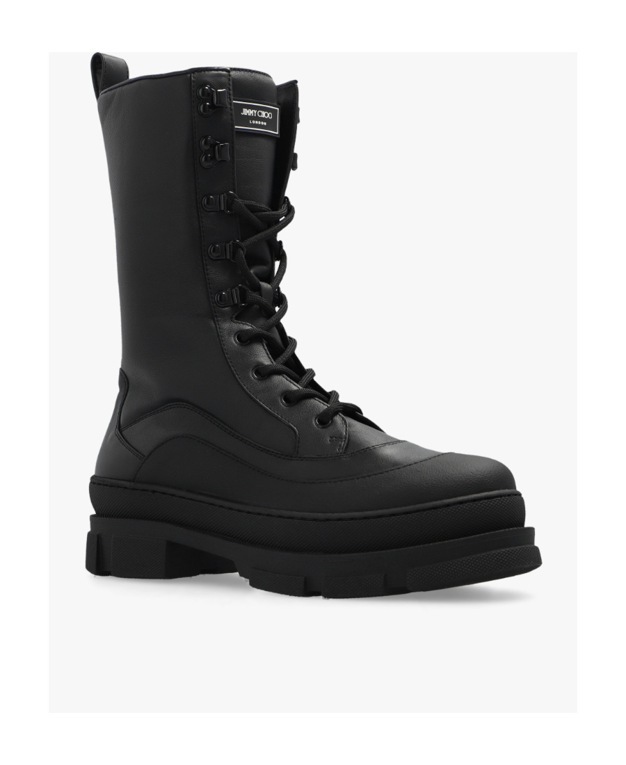 Jimmy Choo Aldea Lace-up Boots In Black
