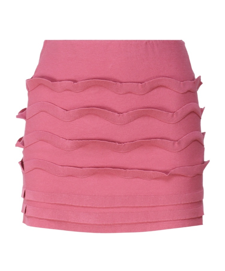 Blumarine Elastic Waist Skirt In Pink