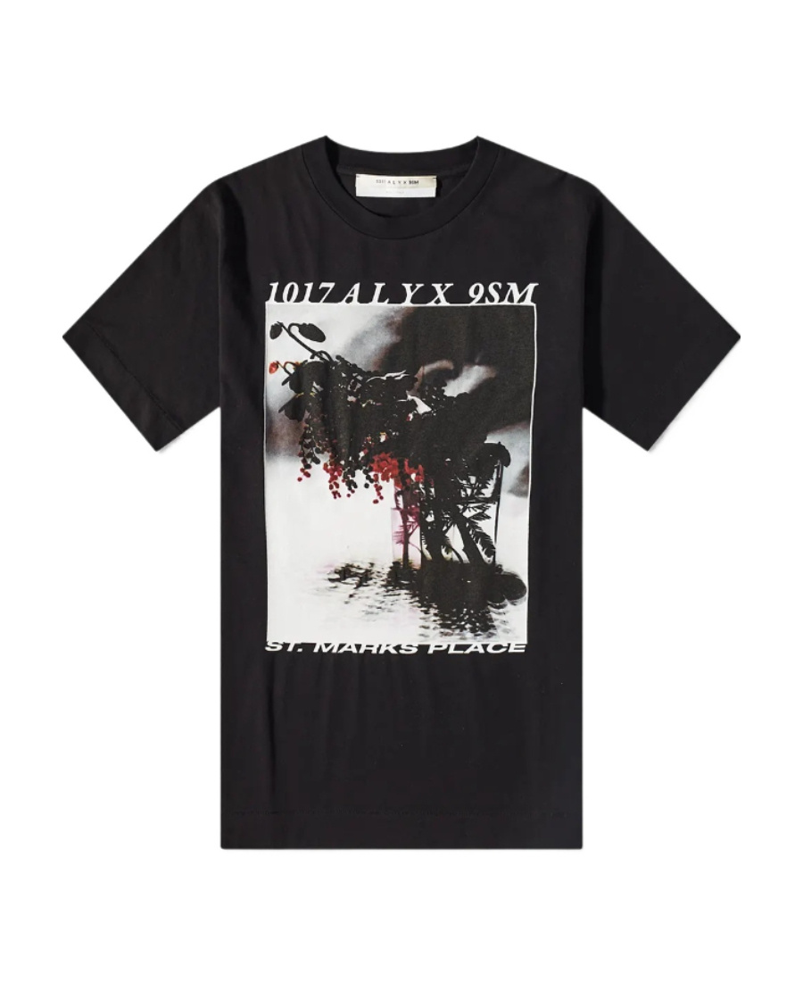 Alyx Graphic-print Short-sleeved T-shirt In Black