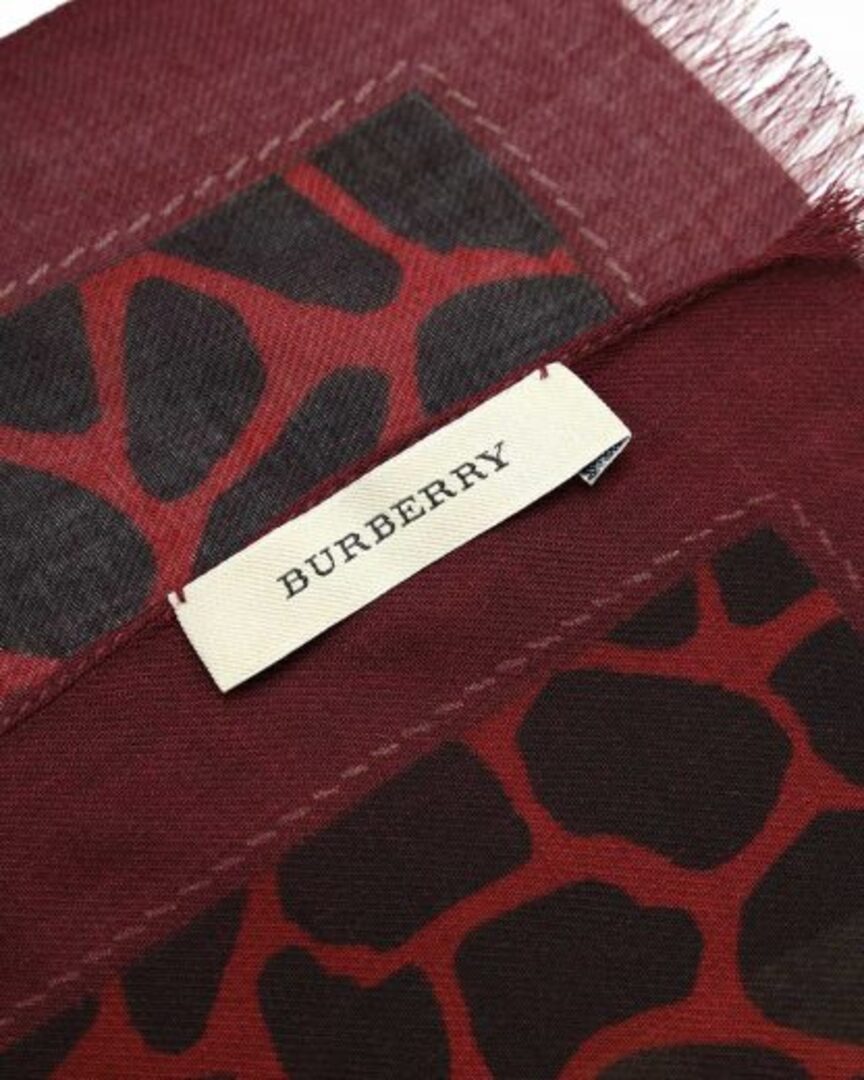 Burberry Striped Scarf In Nude