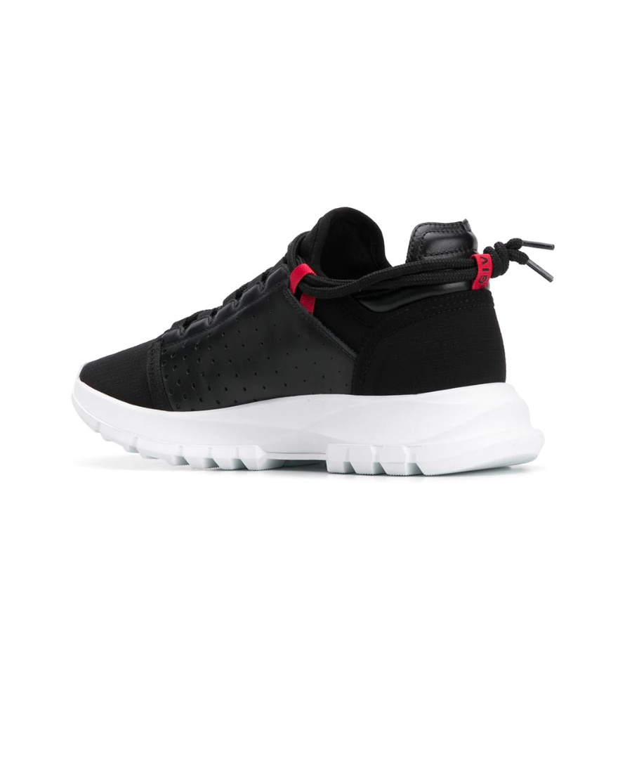 Givenchy Perforated Low-top Sneakers In Black