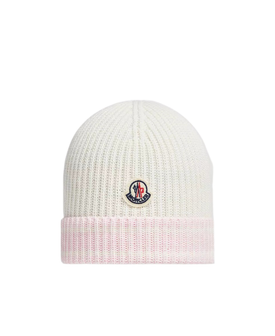 Moncler Logo-patch Cotton Beanie In White
