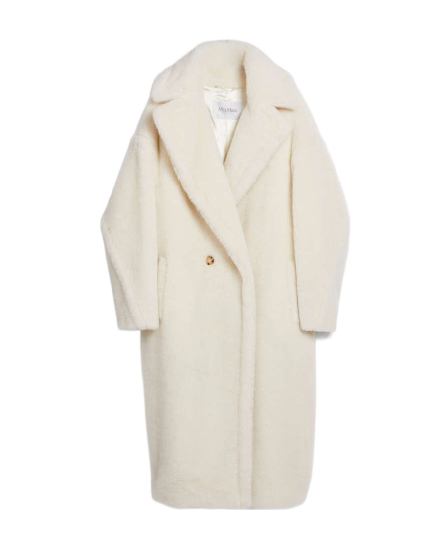 Max Mara Teddy Bear Icon Double-breasted Coat In Nude