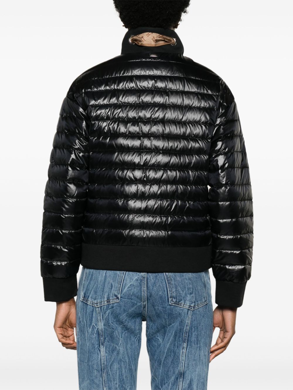 Herno Yoga Padded Bomber Jacket In Black