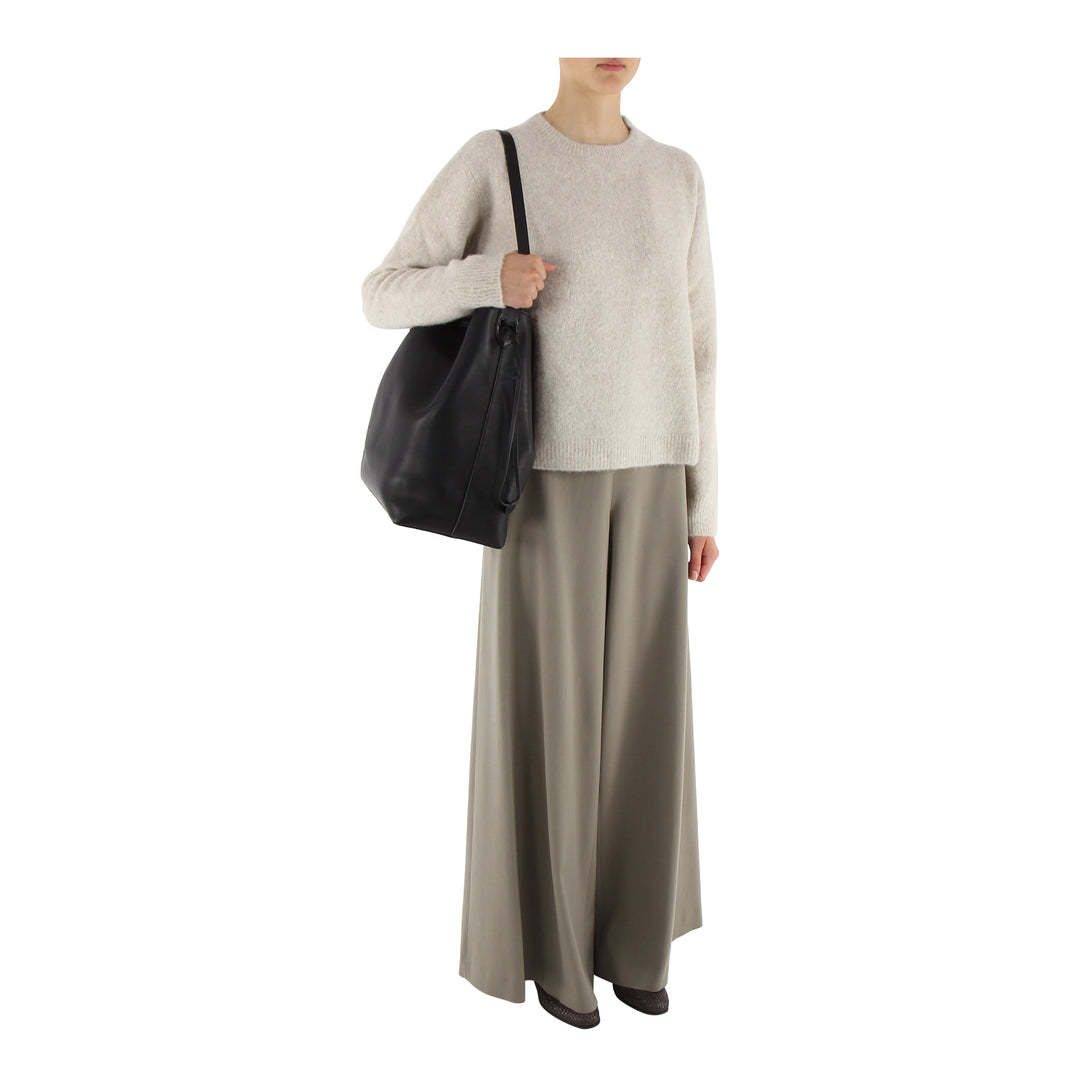 The Row Wide-leg Casual Pants In Gray
