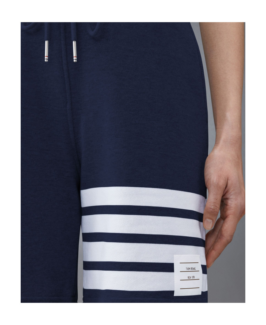 Thom Browne Four-bar Stripe Track Shorts In Multicolor