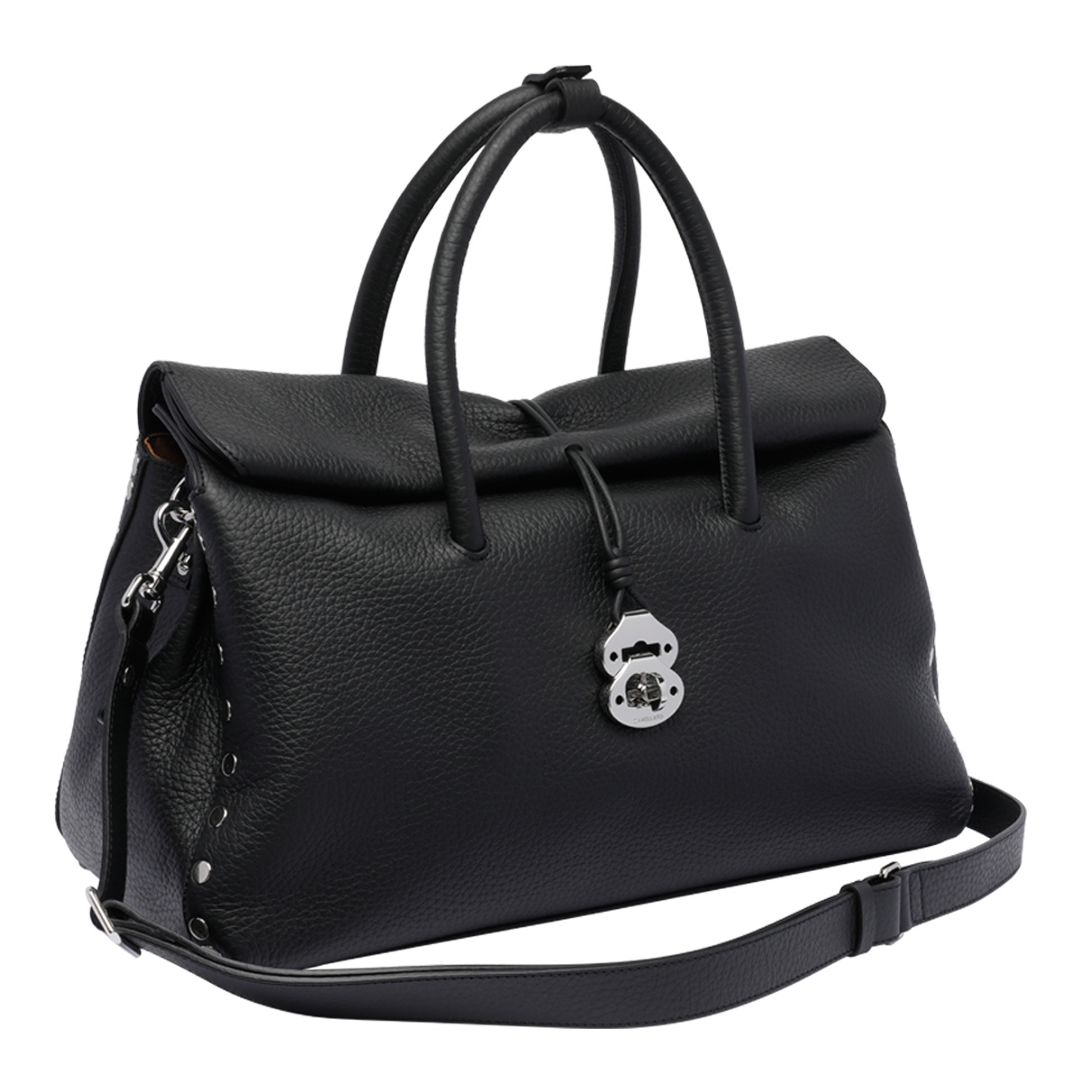 Zanellato Top Handle Shoulder Bag In Black